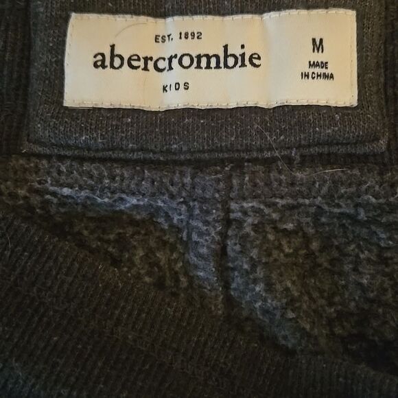 Abercrombie Charcoal Gray Shorts Embroidered Detail Vintage Medium - Picture 7 of 16